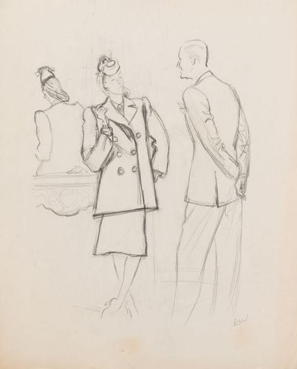 René BOUET-WILLAUMEZ (1900–1979)
"Social Conversat