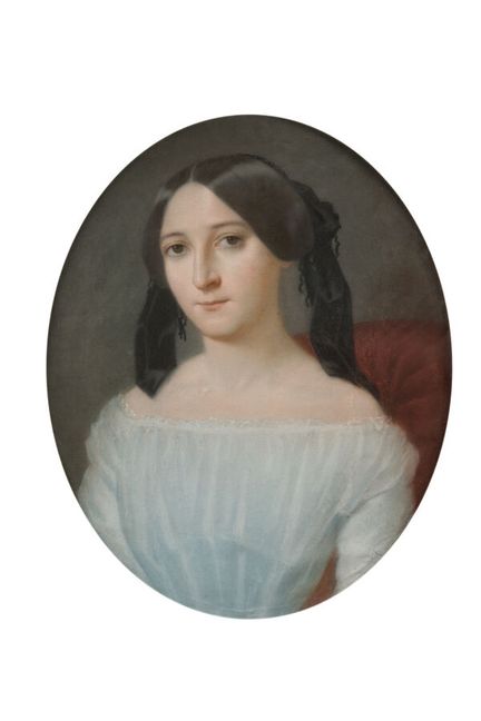 19th-Century French School
"Portrait of a Woman in