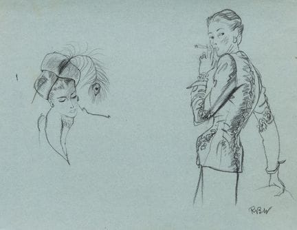 René BOUET-WILLAUMEZ (1900–1979)
"Woman with a Cig