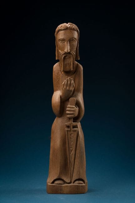 F. GUILY (20th century)
Bearded man holding his sw