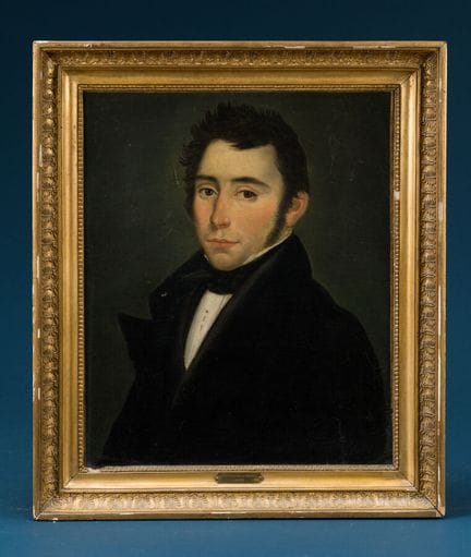 19th-Century French School 
"Portrait of a Man"
Oi