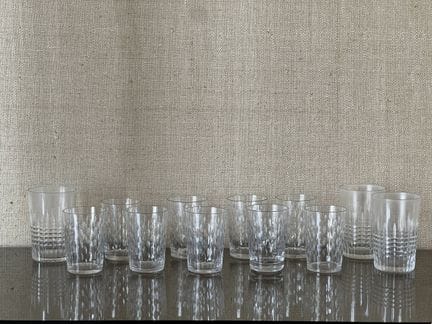 BACCARAT
NINE "Paris" GLASSES and THREE "Nancy" GL