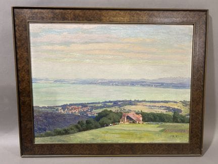 Robert KIENER (1866 - 1945)
"Bord du Lac Léman" 
H