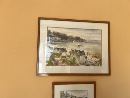 LOT comprenant DEUX AQUARELLES modernes signées.
V