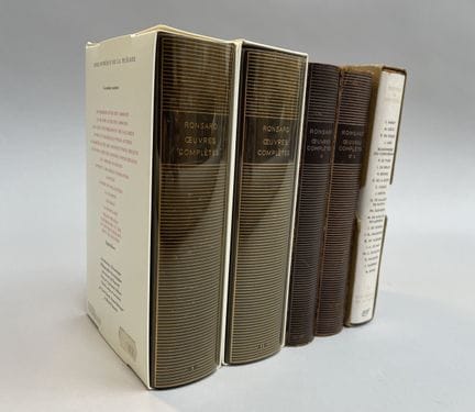 BIBLIOTHEQUE DE LA PLEIADE
ENSEMBLE DE CINQ OUVRAG