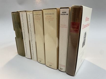 BIBLIOTHEQUE DE LA PLEIADE
ENSEMBLE DE HUIT OUVRAG