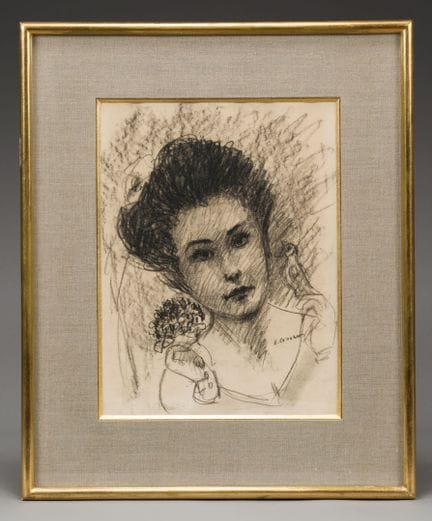 Édouard Joseph GOERG (1883-1969).
«Retrato de muje