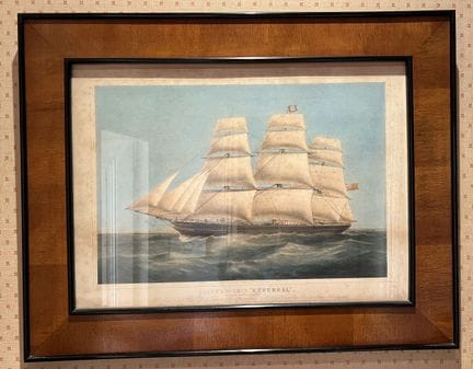 ZWEI FARBLITHOGRAFIEN.
„Segelschiffe“