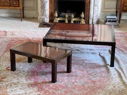 SQUARE COFFEE TABLE and SMALL COFFEE TABLE made of