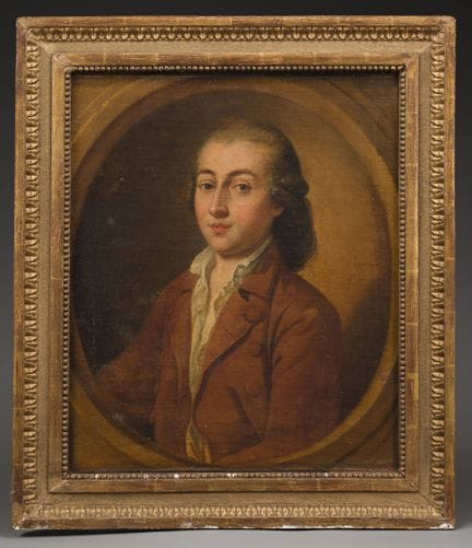 SCUOLA FRANCESE  del XVIII secolo
Ritratto di giov