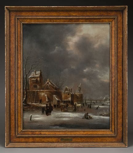 Klaes MOLENAER (c.1630-c.1676) 
Paysage de neige a