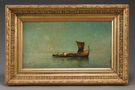 David DELLEPIANE (1866-1932)
Pescatore sulla lagun