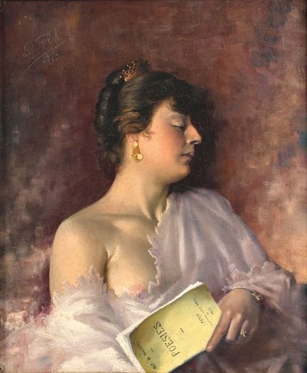 Louis FLOT (1865-1942)
La lettura interrotta, 1886