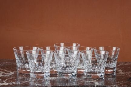 BACCARAT
Partie de service de verres en cristal co