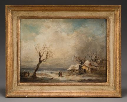 Andreas WALBERG (1799-1840)
Mulino e pattinatori; 