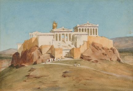Émile BENARD (1844-1929)
Veduta dell’Acropoli anim