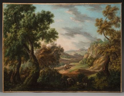 SCUOLA FIAMMINGA del XVIII secolo
Paesaggio rurale