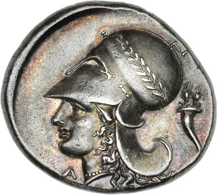 CORINTHIE, Corinthe
Statère (345-307 av. J.-C.). 8