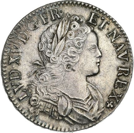 LOUIS XV (1715-1774)
Écu de Navarre. 1719. Paris.

