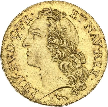LOUIS XV (1715-1774)
Louis d'or au bandeau. 1749. 