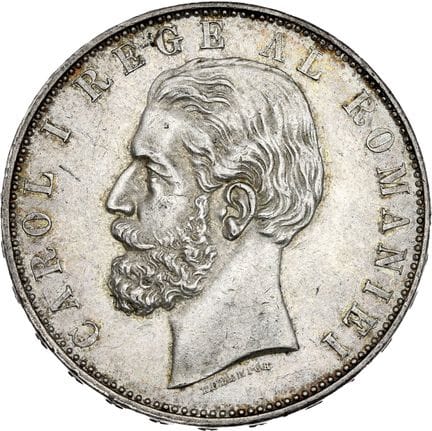 ROUMANIE : Carol Ier (1866-1914)
5 lei.  
kM. 17-1