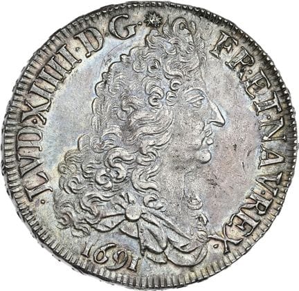 LOUIS XIV (1643-1715)
Écu aux huit L, 1er type. 16