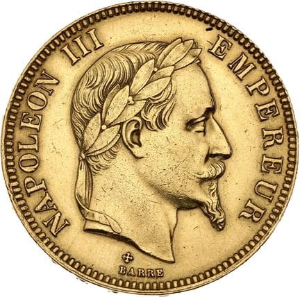 SECOND EMPIRE (1852-1870)
100 francs or, Napoléon 