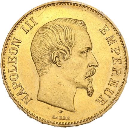 SECOND EMPIRE (1852-1870)
100 francs or, Napoléon 