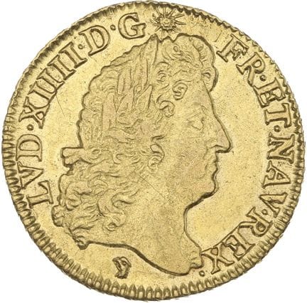 LOUIS XIV (1643-1715)
Louis d'or à l'écu. 1690. Ly
