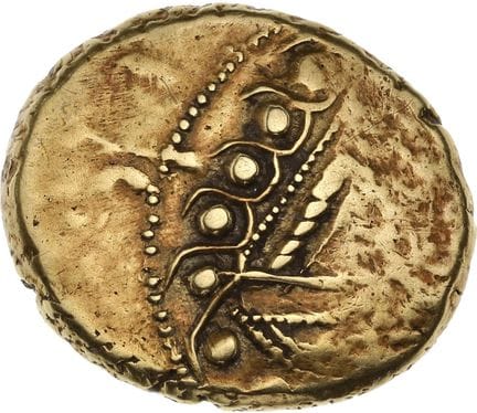 TRÉVIRES, région de Trêves
Statère d'or. 6,14 g.
O