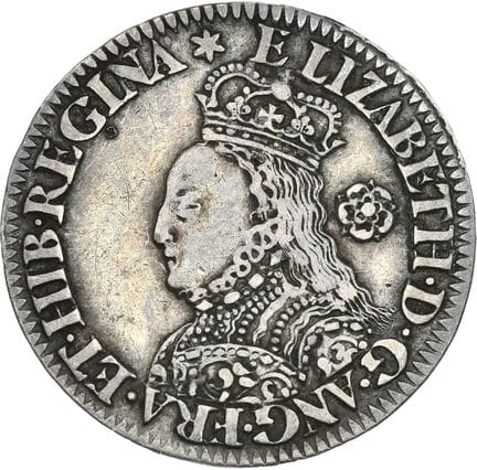 GRANDE-BRETAGNE : Élisabeth (1558-1603)
6 pence. 1
