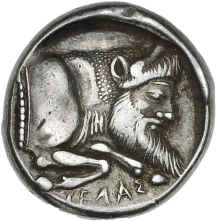 SICILE, Géla
Didrachme (490-475 av. J.-C.).
Protom