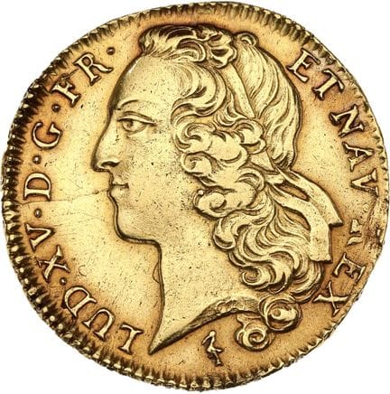 LOUIS XV (1715-1774)
Double louis d'or au bandeau.