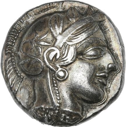 ATTIQUE, Athènes
Tétradrachme (454-404 av. J.-C.).