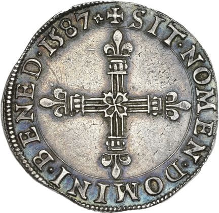 HENRI III (1574-1589)
Franc au col plat : 2 exempl