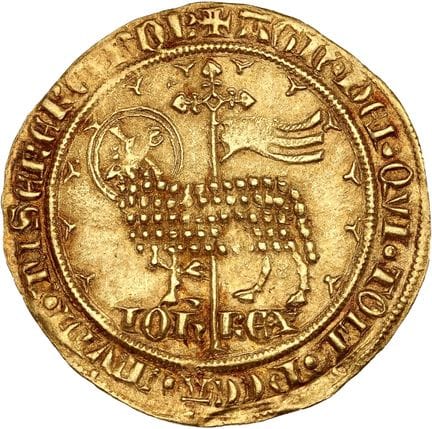 JEAN II, le Bon (1350-1364)
Mouton d'or. 4,72 g.
A