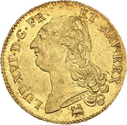 LOUIS XVI (1774-1793)
Double louis d'or au buste n