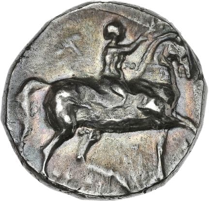 CALABRE, Tarente
Statère (280-272 av. J.-C.). 6,51
