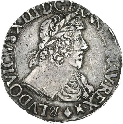 LOUIS XIII (1610-1643)
Demi franc, 13e type. 1641.