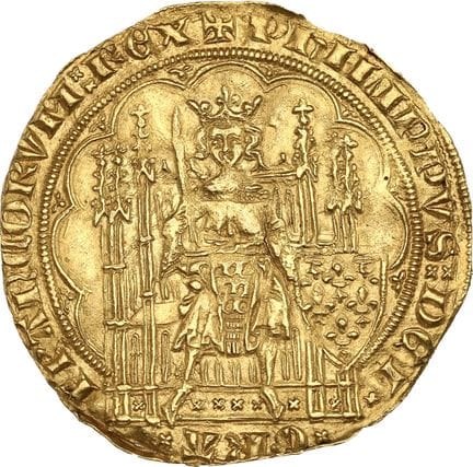 PHILIPPE VI de Valois (1328-1350)
Écu d'or à la ch