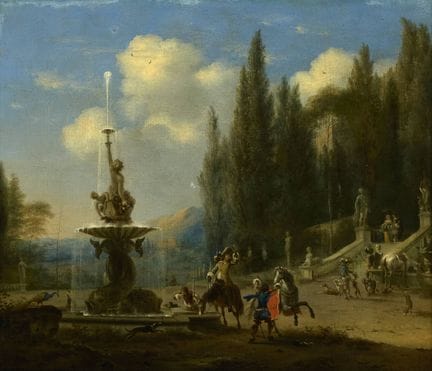 Willem SCHELLINKS École flamande (1623-1678).
Huil