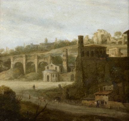 École flamande 17e.
Huile sur toile (rentoilée): V