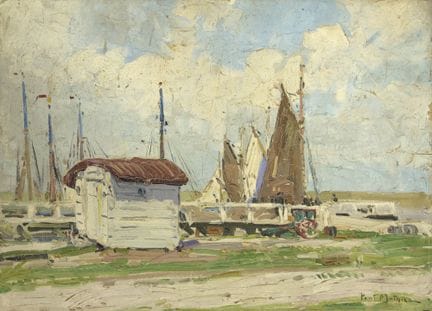 Paul MATHIEU Belgian School (1872–1932)
Oil on pan