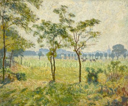 Emile CLAUS École belge (1849-1924)
Huile sur toil