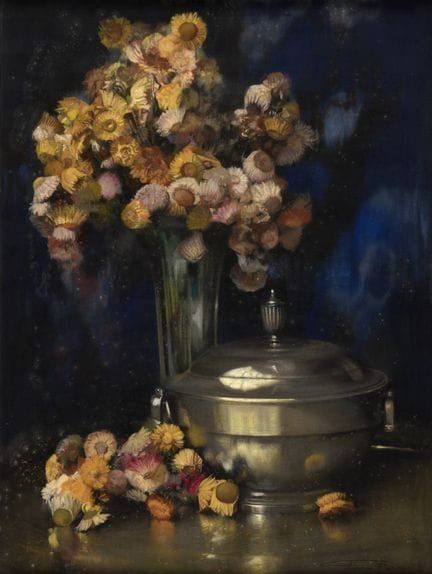 Firmin BAES École belge (1874-1943).
Pastel sur to