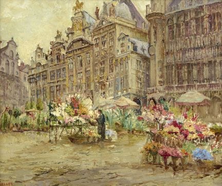 Alexandre TIELENS École belge (1868-1959)
Huile su
