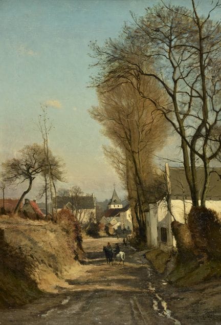 Henri VAN DER HECHT École belge (1841-1901)
Huile 