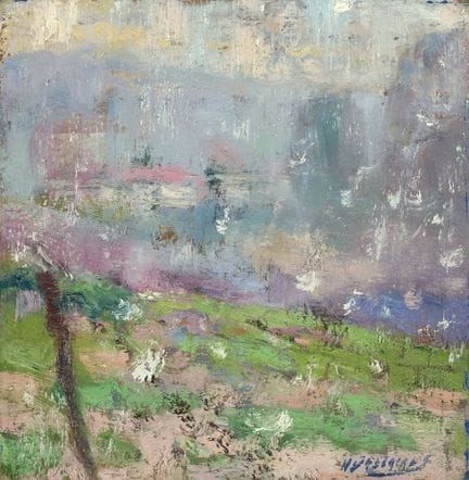 Belgian School, early 20th century.
Oil on panel: 