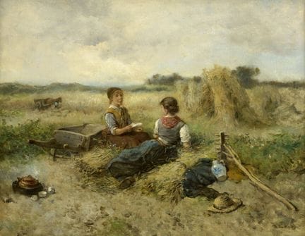 Mari TEN KATE École hollandaise (1831-1910).
Huile