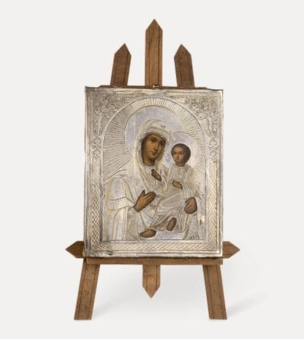 Opera russa del XIX secolo.
Icona su legno con cor